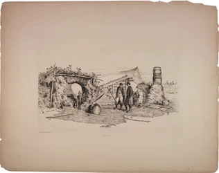 Quartieri del commissario nel campo invernale, 1876